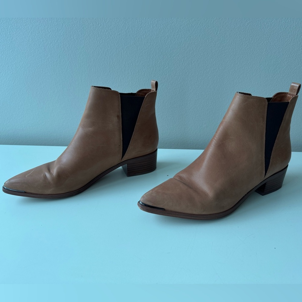 Marc Fisher Brown Ankle Booties
